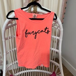Furycats Coral Sleeveless Tee